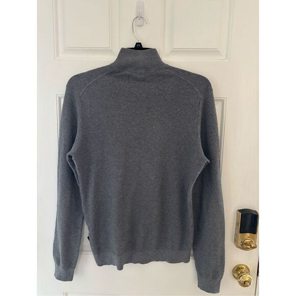 TED BAKER Men 8% Wool Zip Neck Knit Jumper Sweater Size L (4) - Picture 3 of 6
